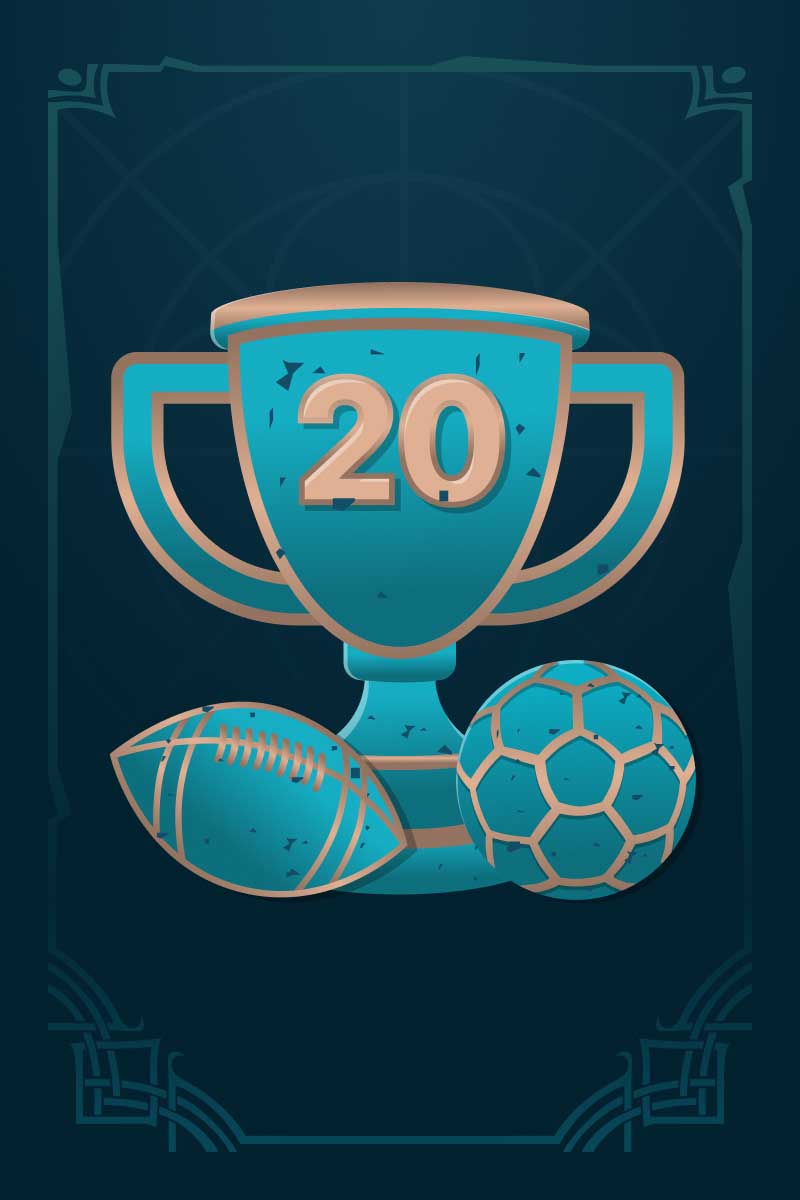 Finish in TOP 20 in a tournament
